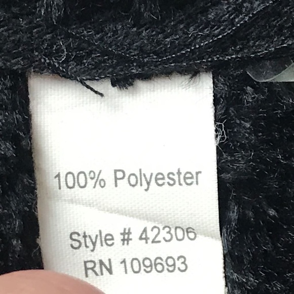 Athleta Womens Jacket Coat Black Fleece Zip M - Picture 4 of 4